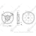 Auto radiator cooling fan for A4 A6 A8